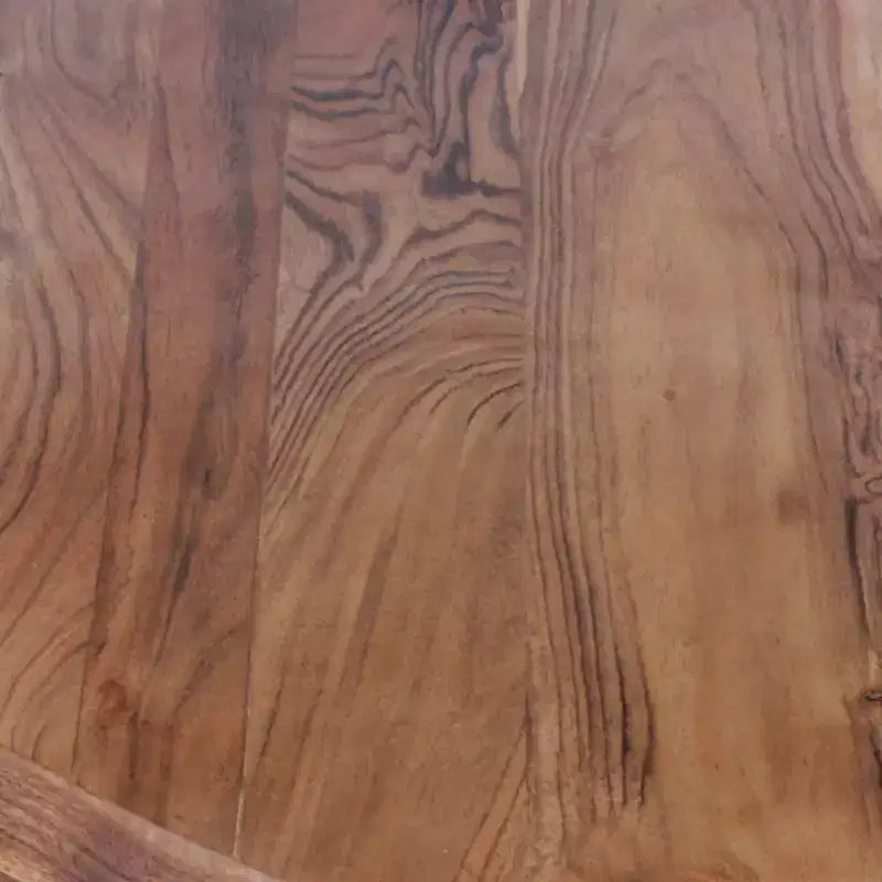 Tavolino da caffè in legno di acacia a forma di diamante con piano liscio, marrone naturale