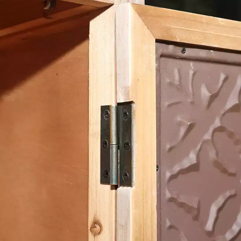 Credenza rustica in legno di abete da 27,55'' con 2 ante e 1 cassetto