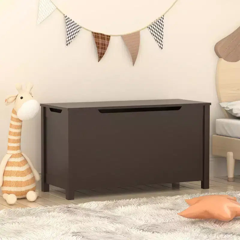 Contenitore porta giocattoli per bambini, Armadietto multiuso con coperchio con cerniera di sicurezza per bambini dai 2 anni in su, Montaggio rapido
