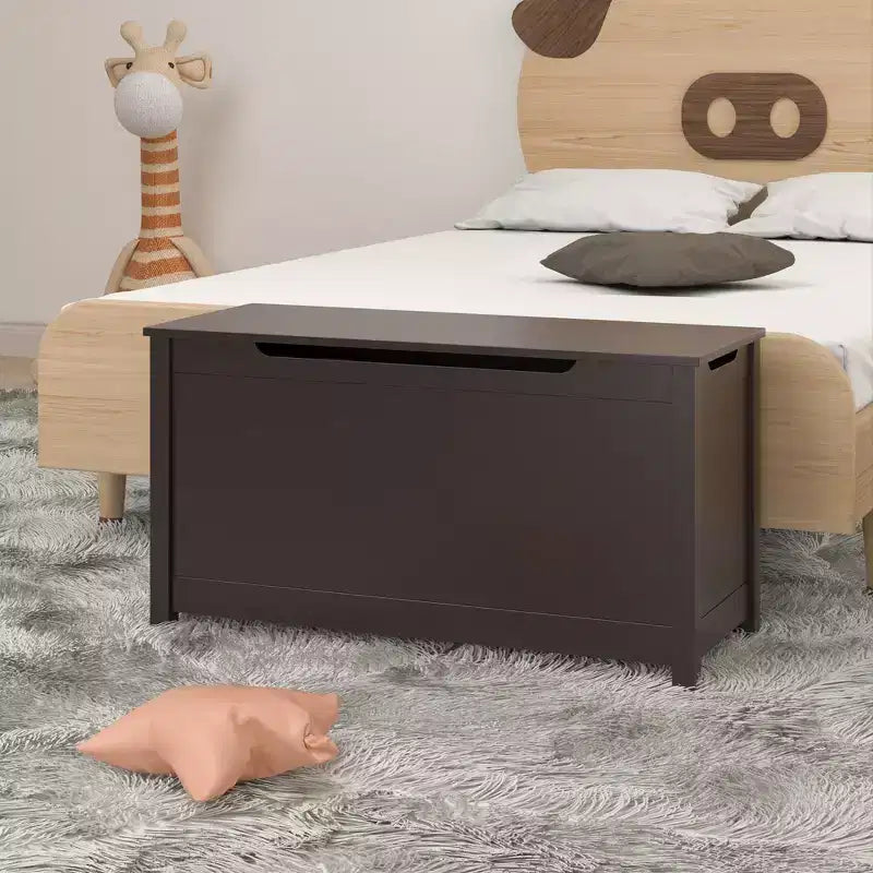 Contenitore porta giocattoli per bambini, Armadietto multiuso con coperchio con cerniera di sicurezza per bambini dai 2 anni in su, Montaggio rapido