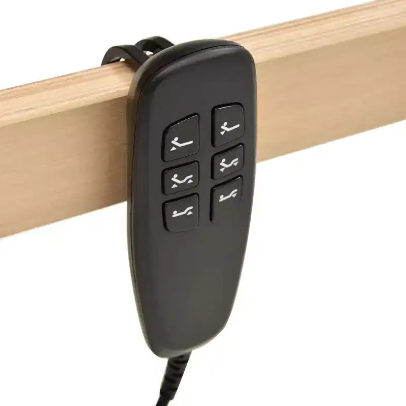 Rete a doghe elettrica regolabile, in legno di faggio, telecomando, nessun box spring necessario