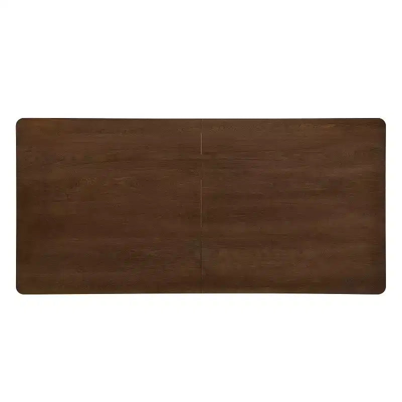 Tavolo da pranzo rettangolare moderno da 213 cm per 8 persone con base a piedistallo