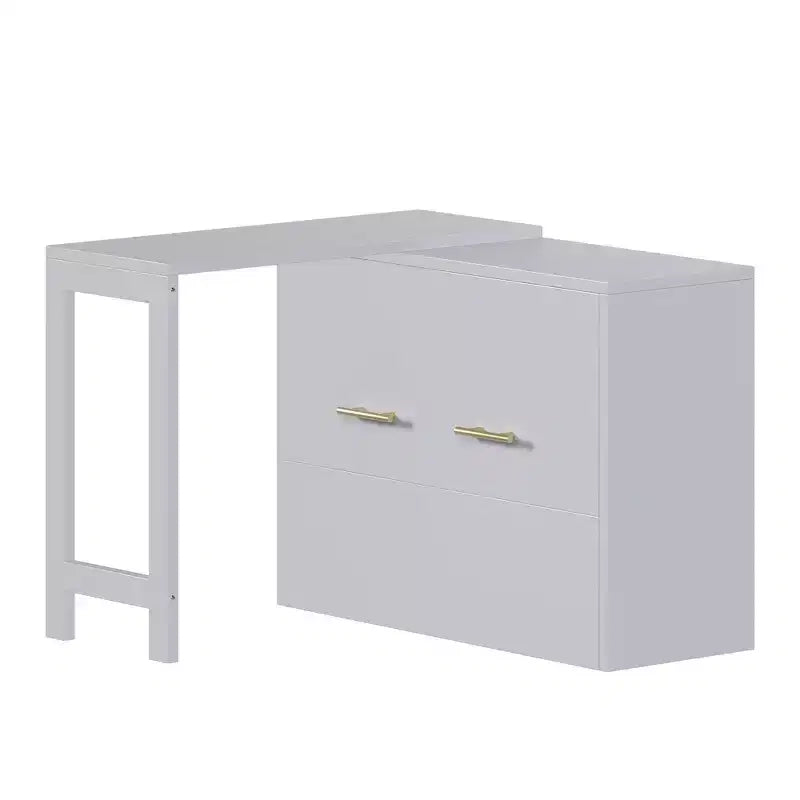 Letto a scomparsa Twin Size con scrivania regolabile e cuscino pieghevole
