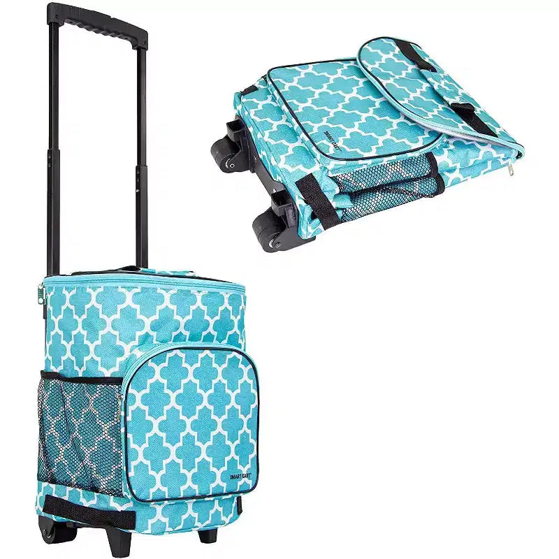 Carrello termico ultra compatto e isolato, pieghevole, su ruote, capacità di 36 lattine per portellone, barbecue, spiaggia