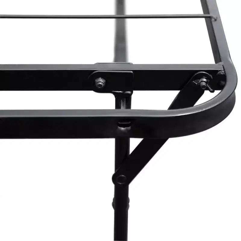 Base letto a piattaforma Premium Steel, Nera, Supporto centrale rinforzato, Nessuna rete a molle richiesta