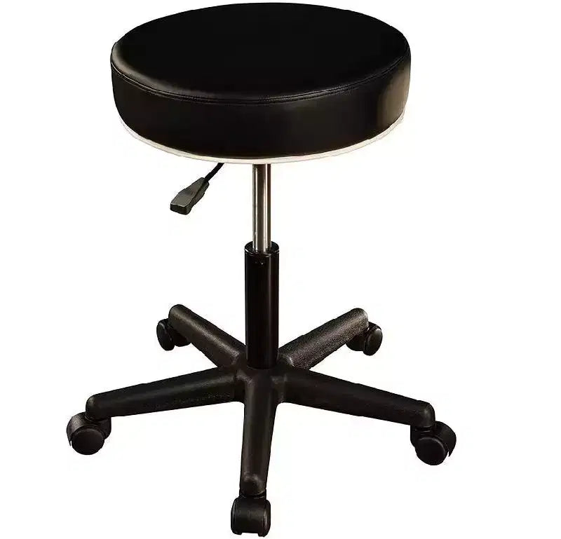Sgabello Girevole Idraulico Pneumatico, Altezza Regolabile, Sedile Imbottito da 38 cm