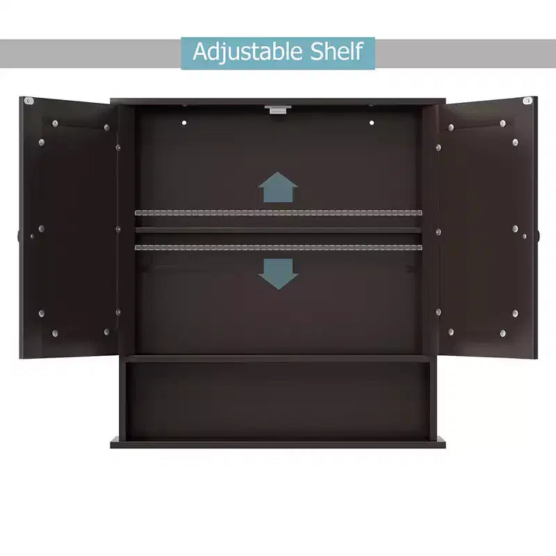 Specchiera da Parete | Armadietto da Bagno con Specchio, Bianco/Grigio/Marrone/Nero