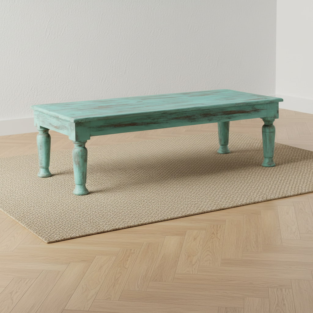 Solid Reclaimed Wood Coffee Table - Adjusted Background